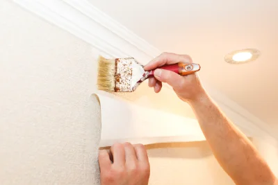 Pose de papier peint à Palleville — revêtements muraux et toiles de verre